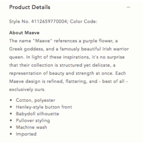 Maeve Anthropologie Eliza Henley Waffle Top - Picture 9 of 9